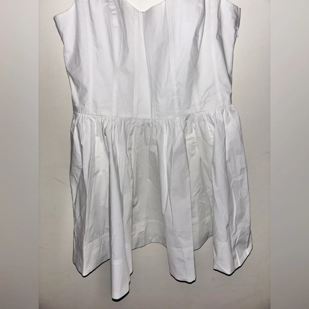 NWT J.Crew Fit-and-flare mini dress White Size 12 Party Wedding Brunch Date